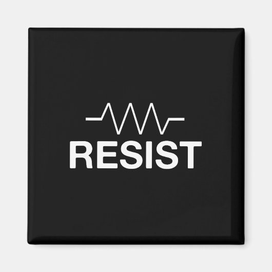Resist Funny Electronics Circuit Resistor Magnet (Vorne)