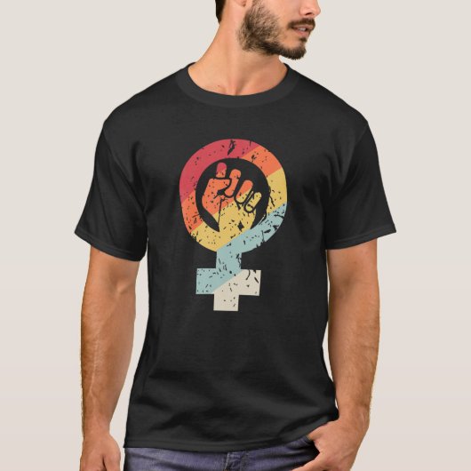 Resist, Gender Equality T . Retro 70'S Feminism Te T-Shirt (Vorderseite)