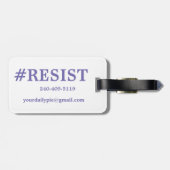 #RESIST Gepäckanhänger (Rückseite horizontal)