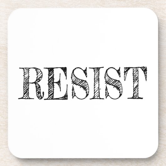 Resist Getränkeuntersetzer (Vorderseite)