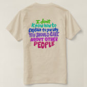 Resist Hand Letters T-Shirt (Design Rückseite)