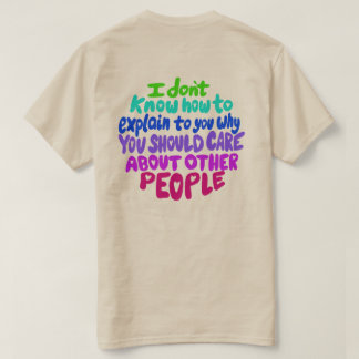 Resist Hand Letters T-Shirt