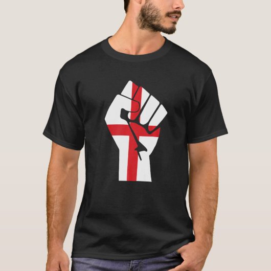 Resist Hand Sign England Flag T-Shirt (Vorderseite)