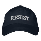 Resist Hat Bestickte Baseballkappe (Vorderseite)