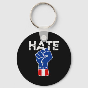Resist Hate America Politischer Dissent Schlüsselanhänger