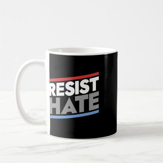 Resist Hate Kaffeetasse (Links)