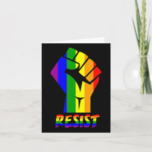 Resist Lgbt Pride Liebe T Shirt Gay Lesbian Cool T Karte