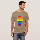 #Resist LGBT Rainbow Raw Fist Protest T-Shirt (Vorne ganz)