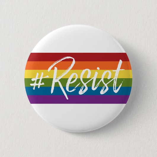 #Resist - Liebe Trumps Hate - Anti Donald Trump Button (Vorderseite)