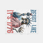 Resist Like Its 1776 No Kings Liberty Statue 4th O Fleecedecke (Vorderseite (Horizontal))