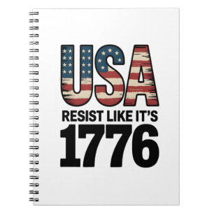 Resist Like It's 1776 Patriotic Soldiers USA Notizblock