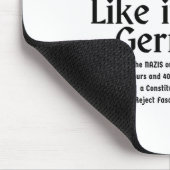 Resist Like It's 1938 Deutschland 6 Mousepad (Ecke)