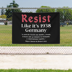 Resist Like It's 1938 Deutschland Banner