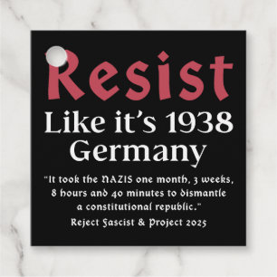 Resist Like It's 1938 Deutschland Geschenkanhänger