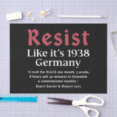 Resist Like It's 1938 Deutschland Seidenpapier (Handwerk)
