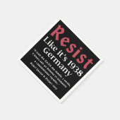 Resist Like It's 1938 Deutschland Serviette (Ecke)