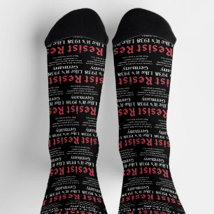 Resist Like It's 1938 Deutschland Socken
