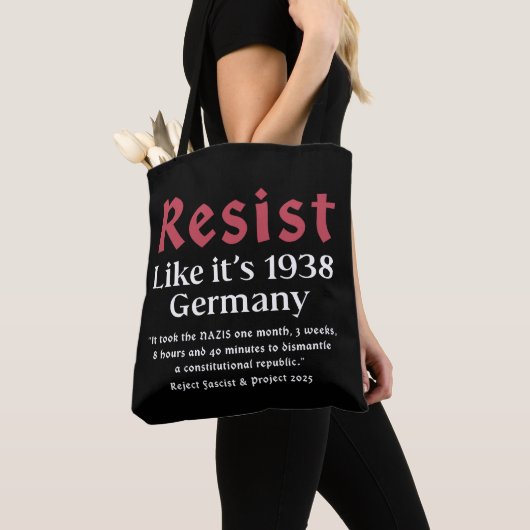 Resist Like It's 1938 Deutschland Tasche (Von Nahem)