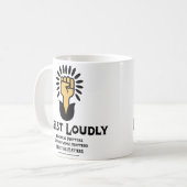Resist Louly Classic Tasse | Antifaschist-Aktivist (Vorderseite Links)