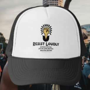 Resist Louly Trucker Hat   Antifaschistischer Powe Truckerkappe