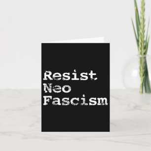 Resist Neo Faschismus Anti Trump Anti Bolsonaro Ge Karte