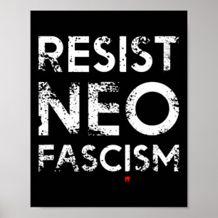 Resist Neo Faschismus Anti Trump Anti Bolsonaro Ge Poster