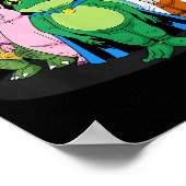 Resist No King Rtland Frog Costume Activists Group Poster (Ecke)