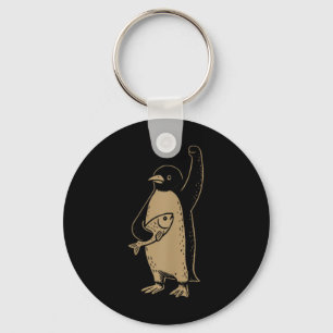 Resist Penguin Activism Graphic Design 2 Seite Schlüsselanhänger
