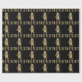Resist Penguin Activism Graphic Design Vintag Geschenkpapier (Flach)