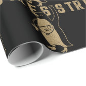 Resist Penguin Activism Graphic Design Vintag Geschenkpapier (Rolleneckpunkt)