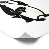 Resist Penguin Activism Graphic Poster (Ecke)