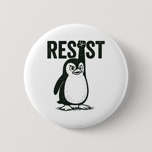 Resist Penguin Button (Vorderseite)