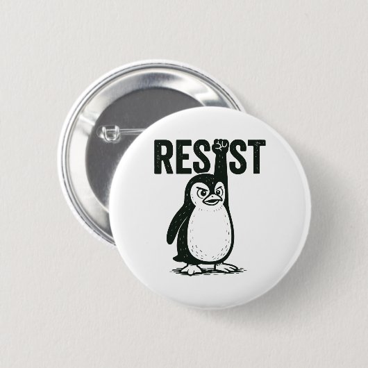 Resist Penguin Button (Vorne & Hinten)