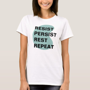 Resist Persist Antifaschist T-Shirt