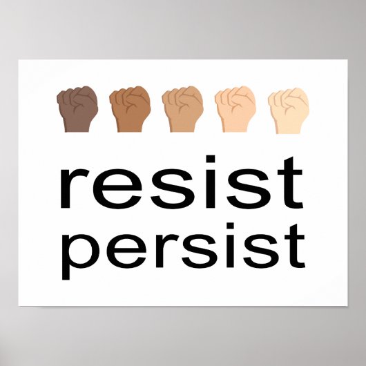 Resist Persist Poster (Vorne)