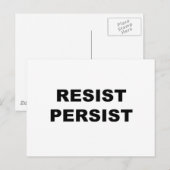 RESIST PERSIST POSTKARTE (Vorne/Hinten)