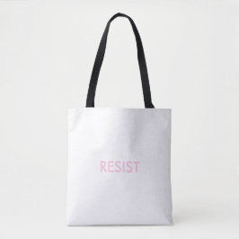 Resist Persist rosa zweiseitige minimalistische Si Tasche