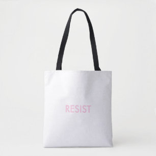 Resist Persist rosa zweiseitige minimalistische Si Tasche
