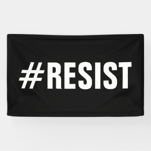 #Resist Politischer Protest März Banner