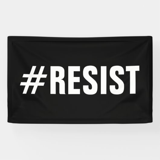 #Resist Politischer Protest März Banner (Horizontal)