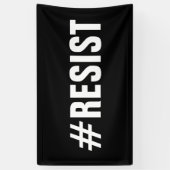 #Resist Politischer Protest März Banner (Vertikal)