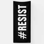 #Resist Politischer Protest März - lang Banner (Vertikal)
