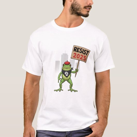 Resist Portland Frog Protest T-Shirt (Vorderseite)