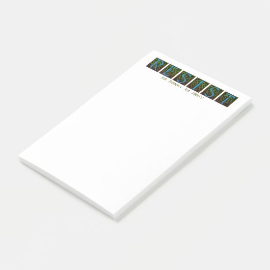 Resist Post-it Klebezettel (angewinkelt)