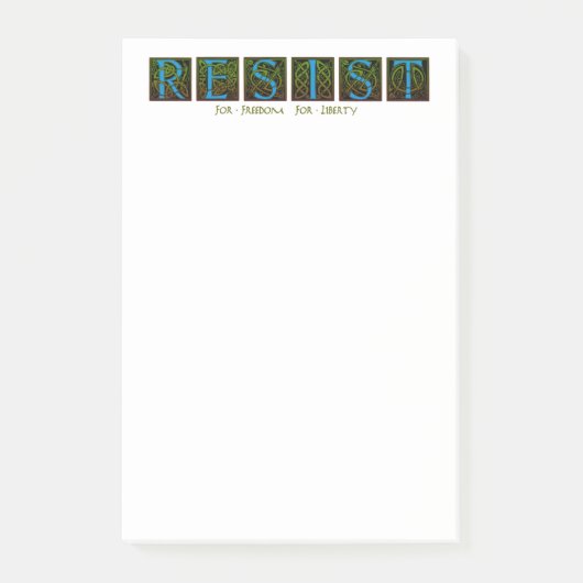 Resist Post-it Klebezettel (Vorderseite)