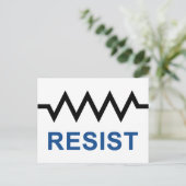 Resist Postkarte (Stehend Vorderseite)