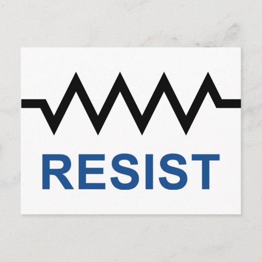 Resist Postkarte (Vorderseite)