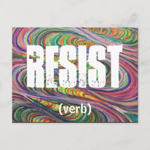 Resist Postkarte