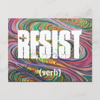 Resist Postkarte