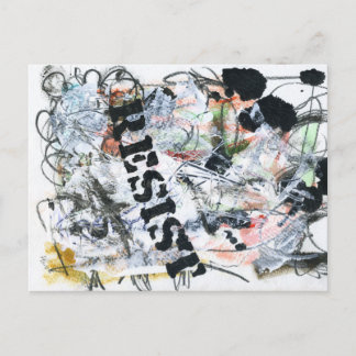 Resist Postkarte